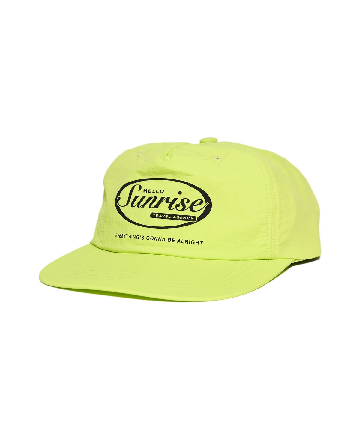 헬로 선라이즈(HELLO SUNRISE) HS OVAL Logo 5Panel Cap_Lemon Yellow