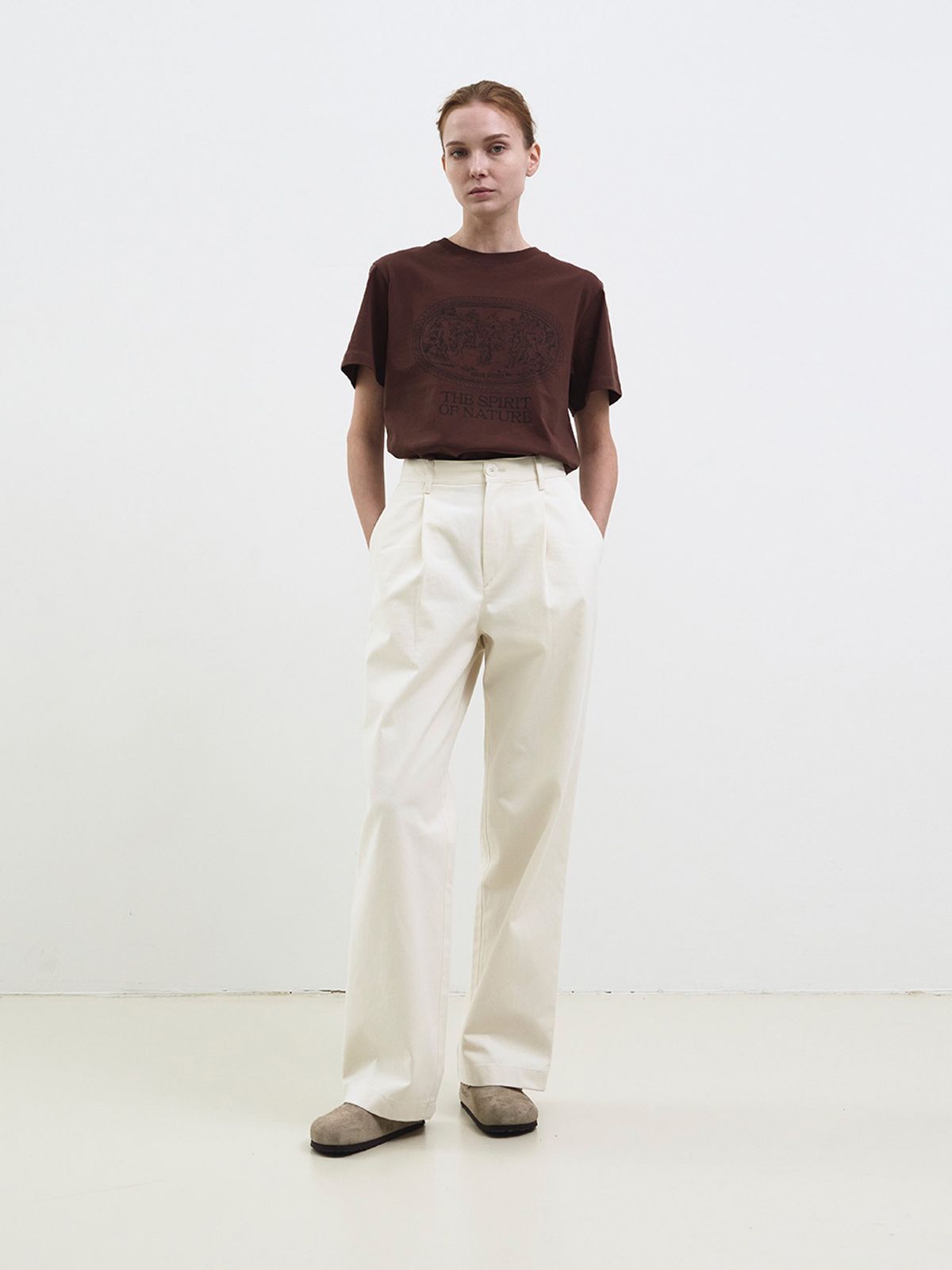 웨이브유니온(WAVE UNION) Nymphs T-shirt brown