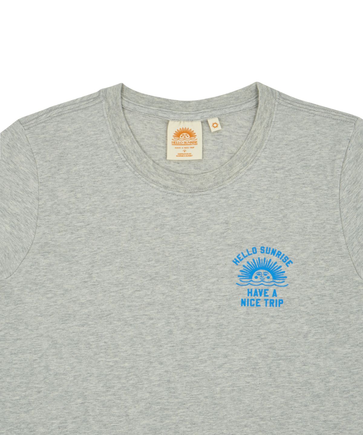 헬로 선라이즈(HELLO SUNRISE) HS Shorts Sleeve Tee(W)_Melange Gray
