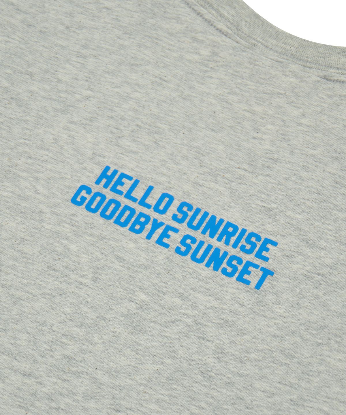 헬로 선라이즈(HELLO SUNRISE) HS Shorts Sleeve Tee(W)_Melange Gray