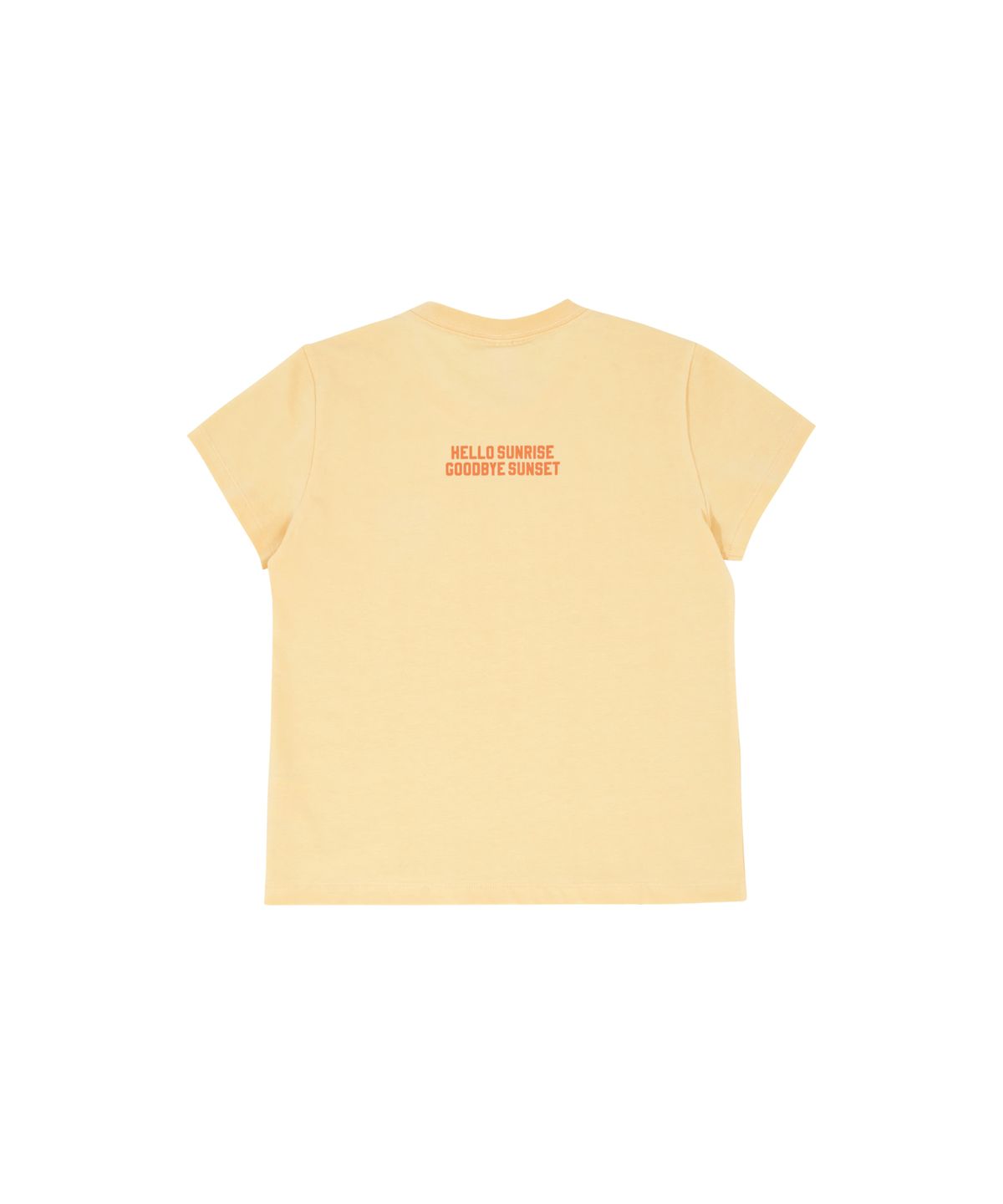 헬로 선라이즈(HELLO SUNRISE) HS Shorts Sleeve Tee(W)_Butter Yellow