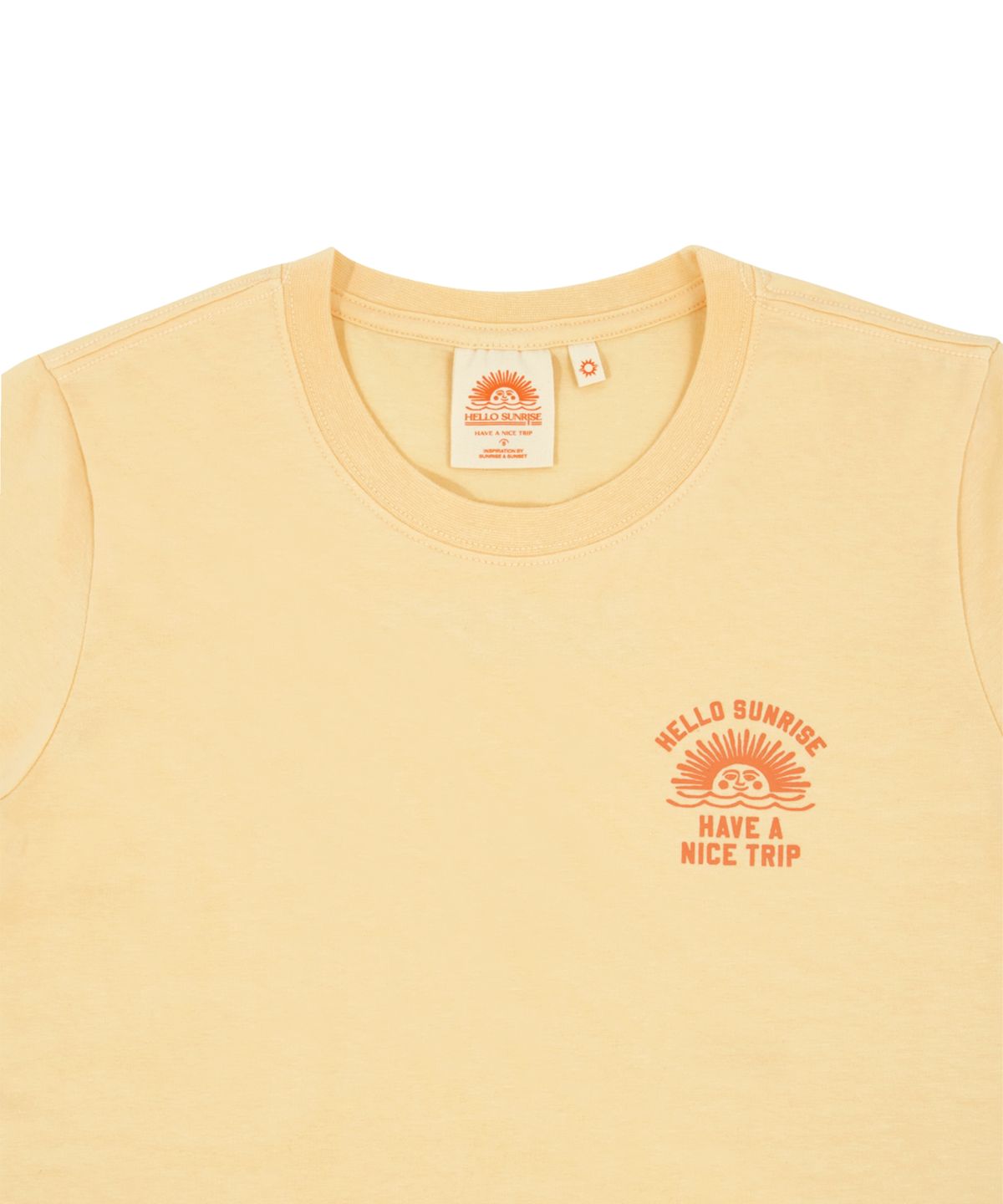 헬로 선라이즈(HELLO SUNRISE) HS Shorts Sleeve Tee(W)_Butter Yellow