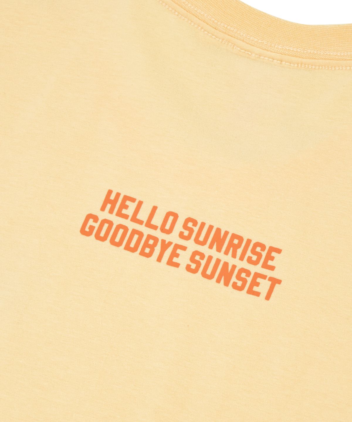 헬로 선라이즈(HELLO SUNRISE) HS Shorts Sleeve Tee(W)_Butter Yellow