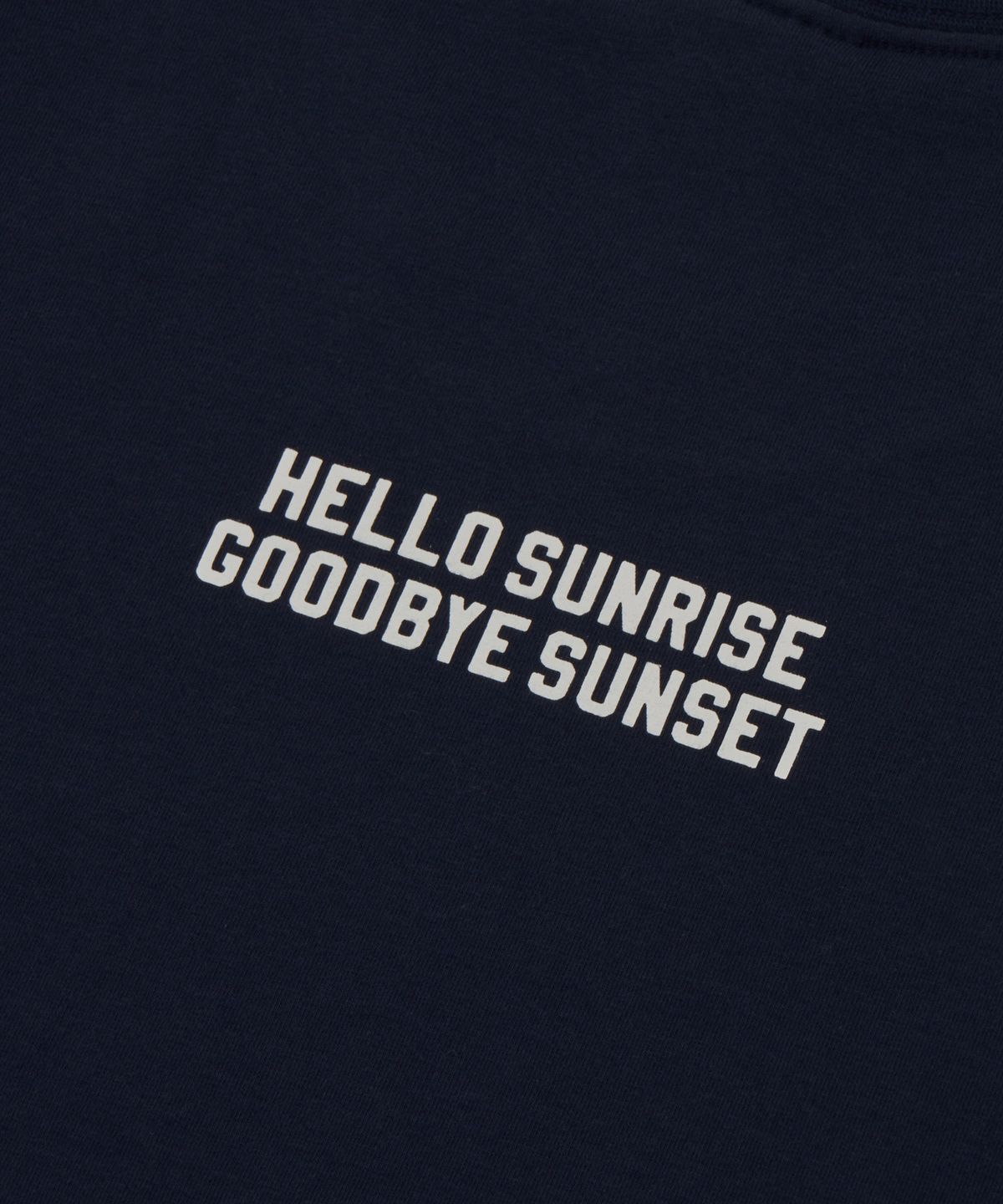 헬로 선라이즈(HELLO SUNRISE) HS Shorts Sleeve Tee(W)_Navy