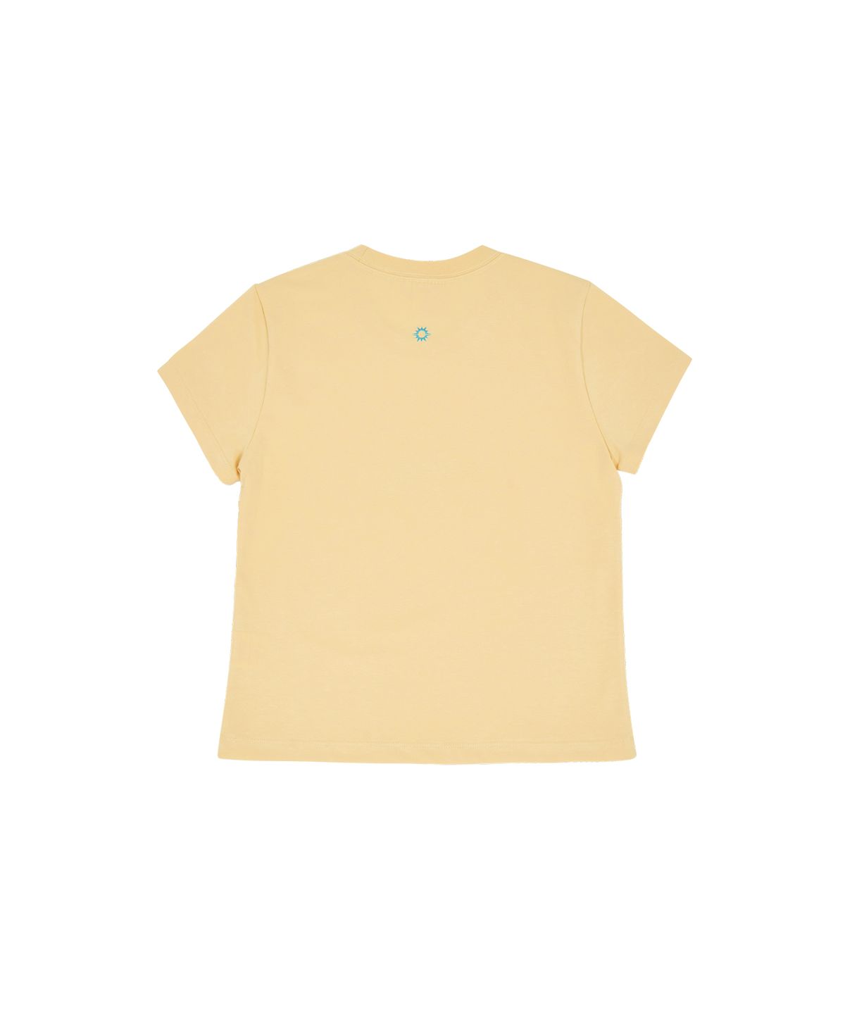 헬로 선라이즈(HELLO SUNRISE) HS VTG Cat Logo Short Sleeve Tee(W)_Butter Yellow