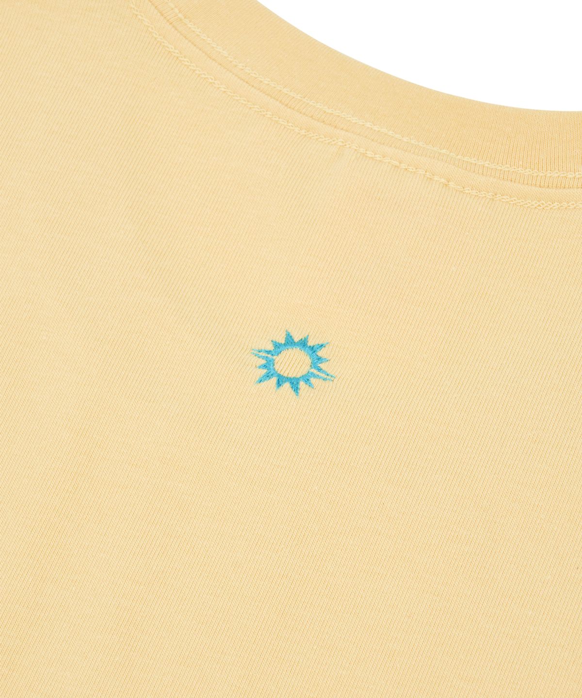 헬로 선라이즈(HELLO SUNRISE) HS VTG Cat Logo Short Sleeve Tee(W)_Butter Yellow