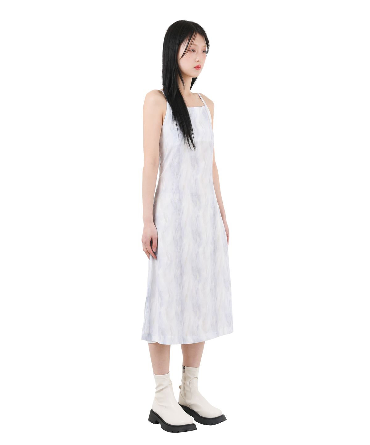카타르시스(KATHARSIS) 뷔스티에 백리스 코르셋 원피스 오로라퍼플 ONE SIZE