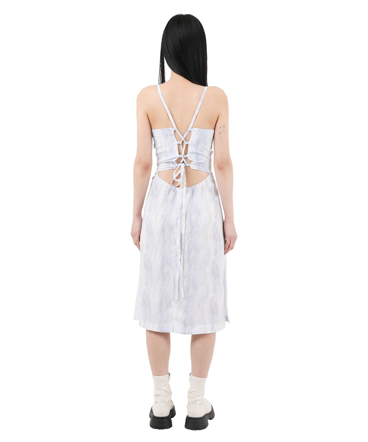 카타르시스(KATHARSIS) 뷔스티에 백리스 코르셋 원피스 오로라퍼플 ONE SIZE