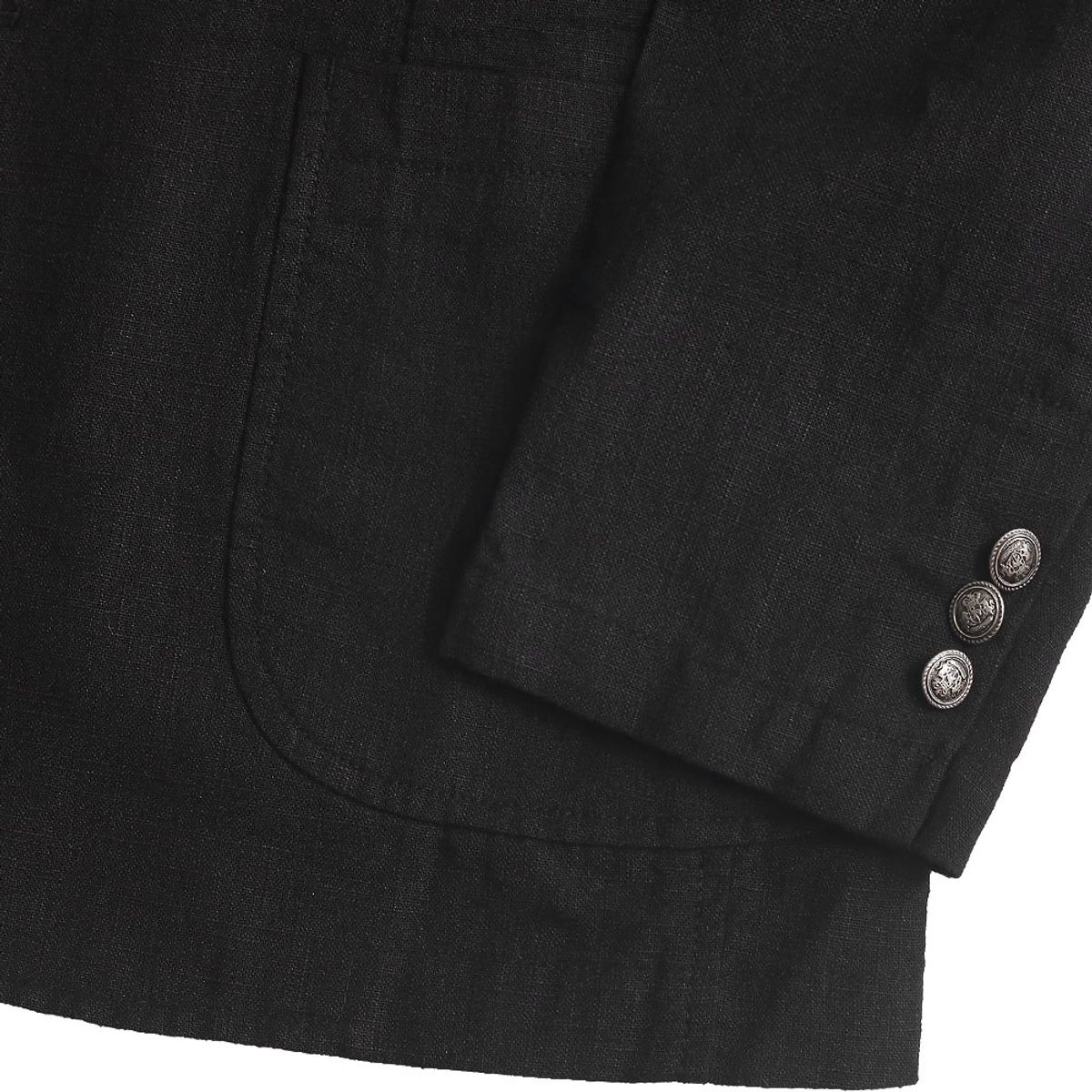 솔티(SORTIE) 408 Linen Washed Jacket (Black)