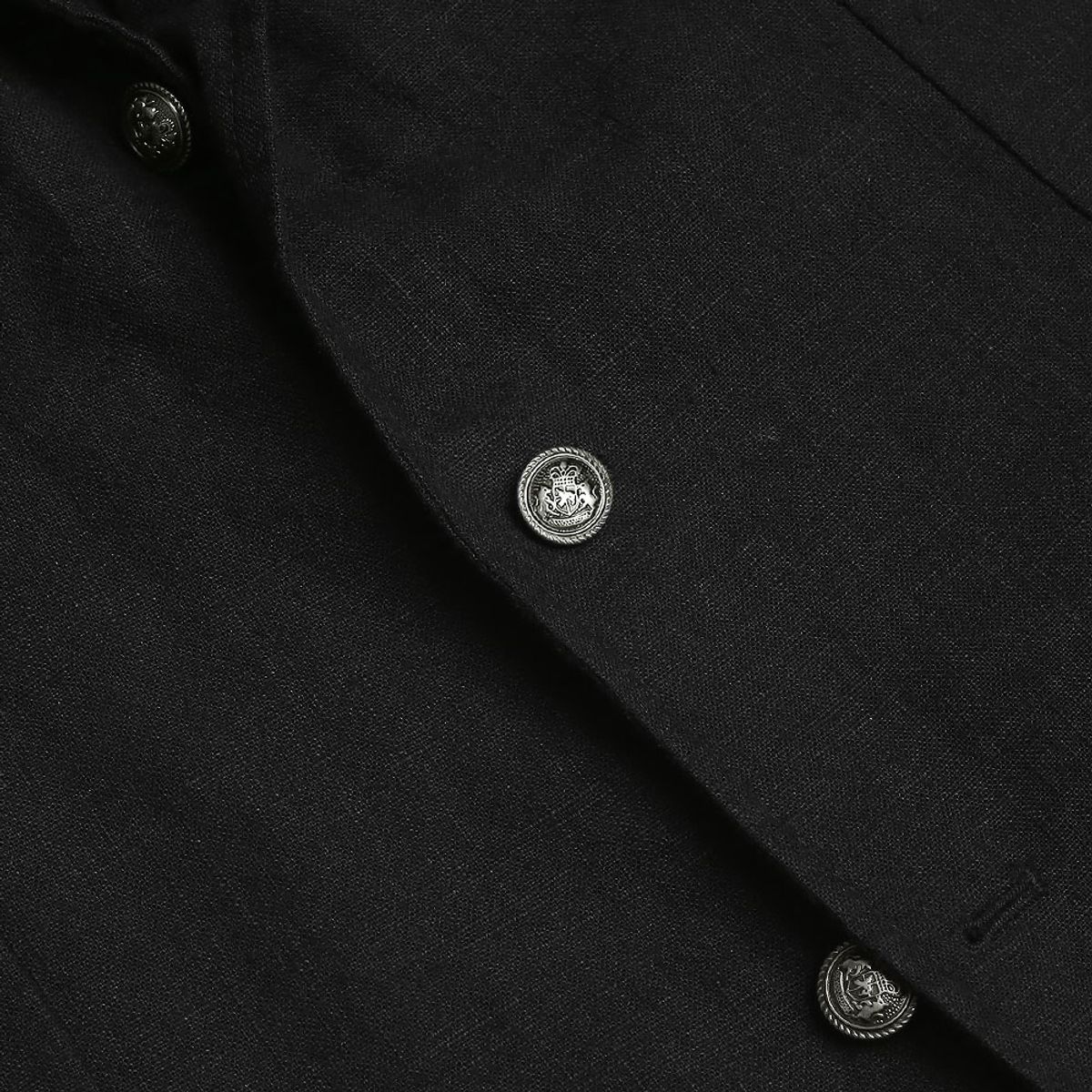 솔티(SORTIE) 408 Linen Washed Jacket (Black)