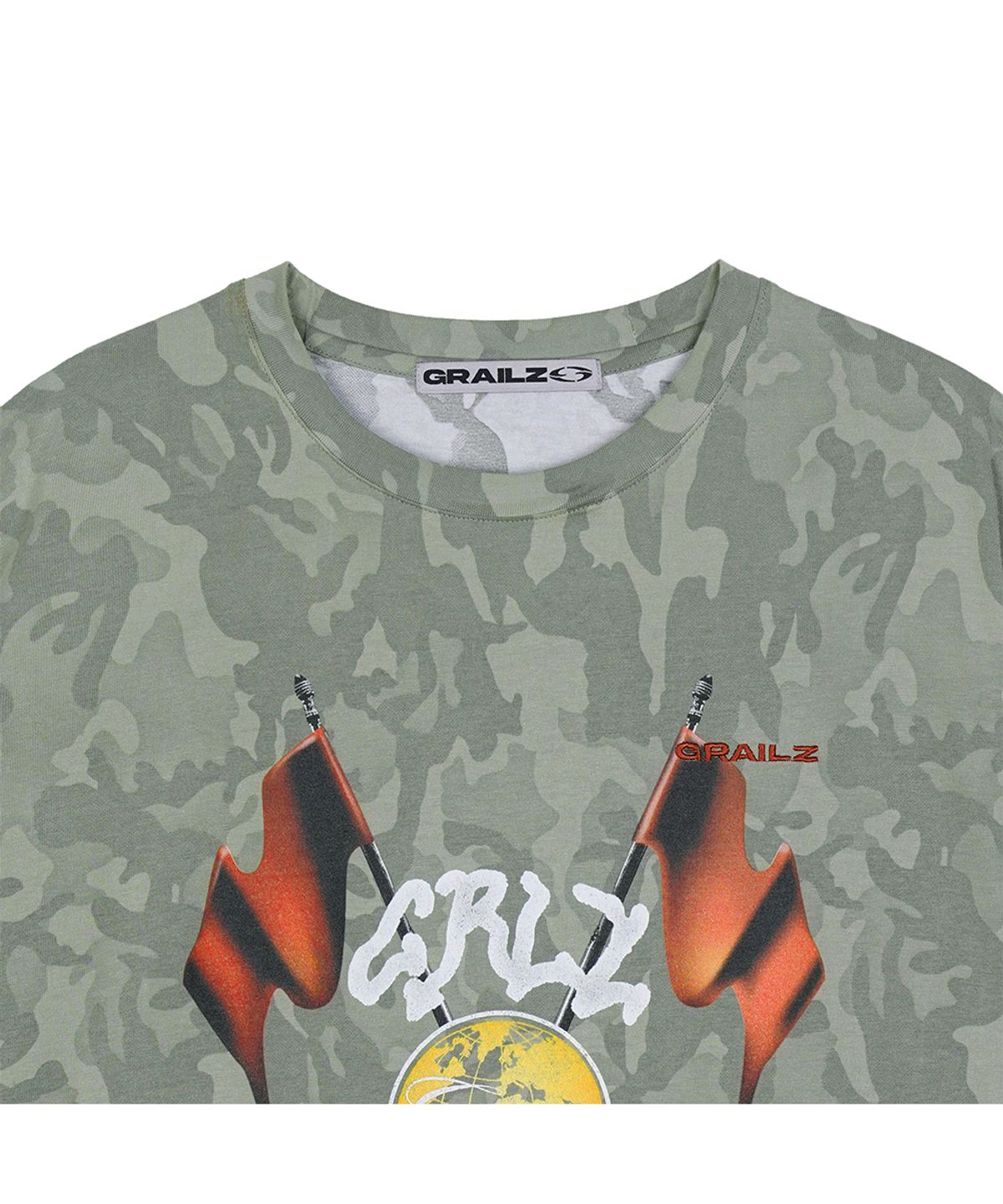 그레일즈(GRAILZ) CAMO RACING FLAG T-SHIRTS [CAMO]