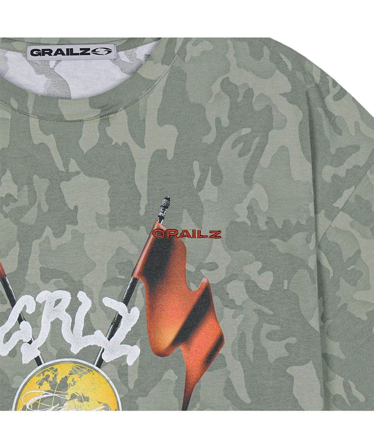 그레일즈(GRAILZ) CAMO RACING FLAG T-SHIRTS [CAMO]