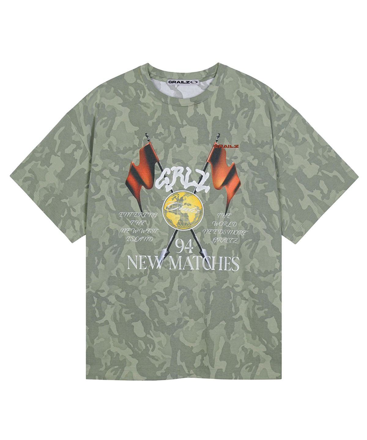 그레일즈(GRAILZ) CAMO RACING FLAG T-SHIRTS [CAMO]