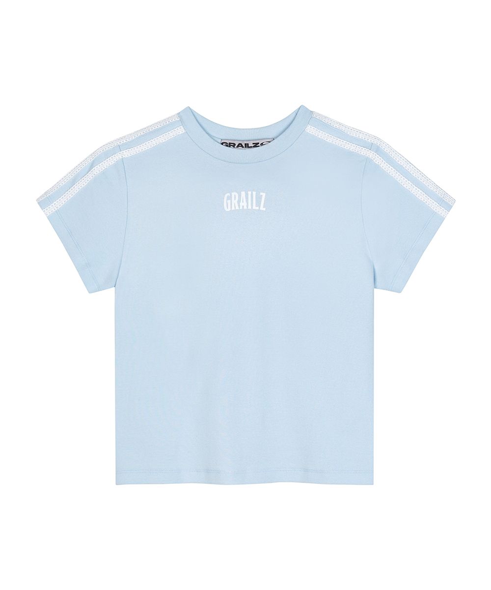 【GRAILZ】GR LACE T-SHIRTS [SKY BLUE] MUSINSA | GRAILZ GR LACE T-SHIRTS [SKY BLUE]