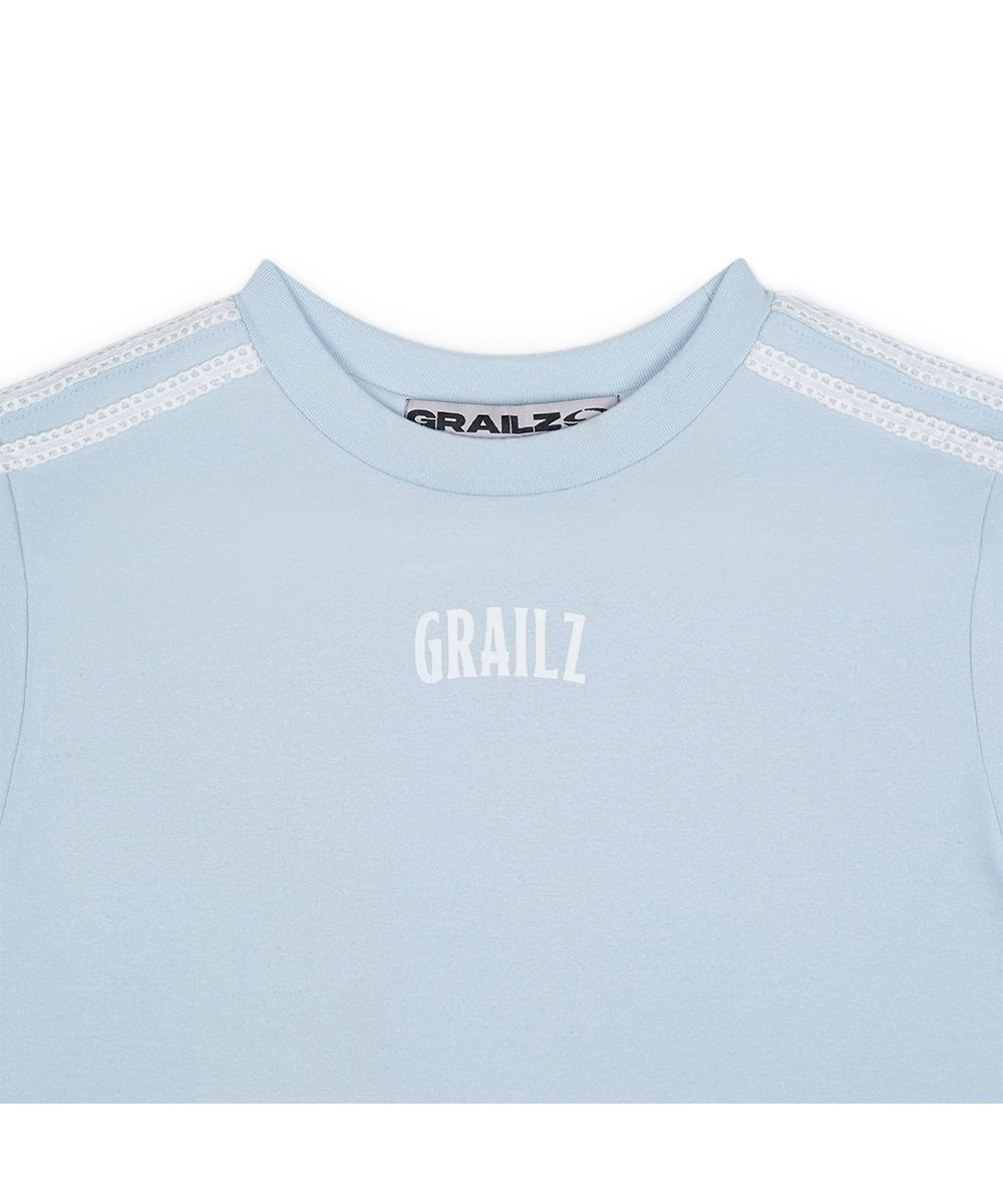 【GRAILZ】GR LACE T-SHIRTS [SKY BLUE] MUSINSA | GRAILZ GR LACE T-SHIRTS [SKY BLUE]
