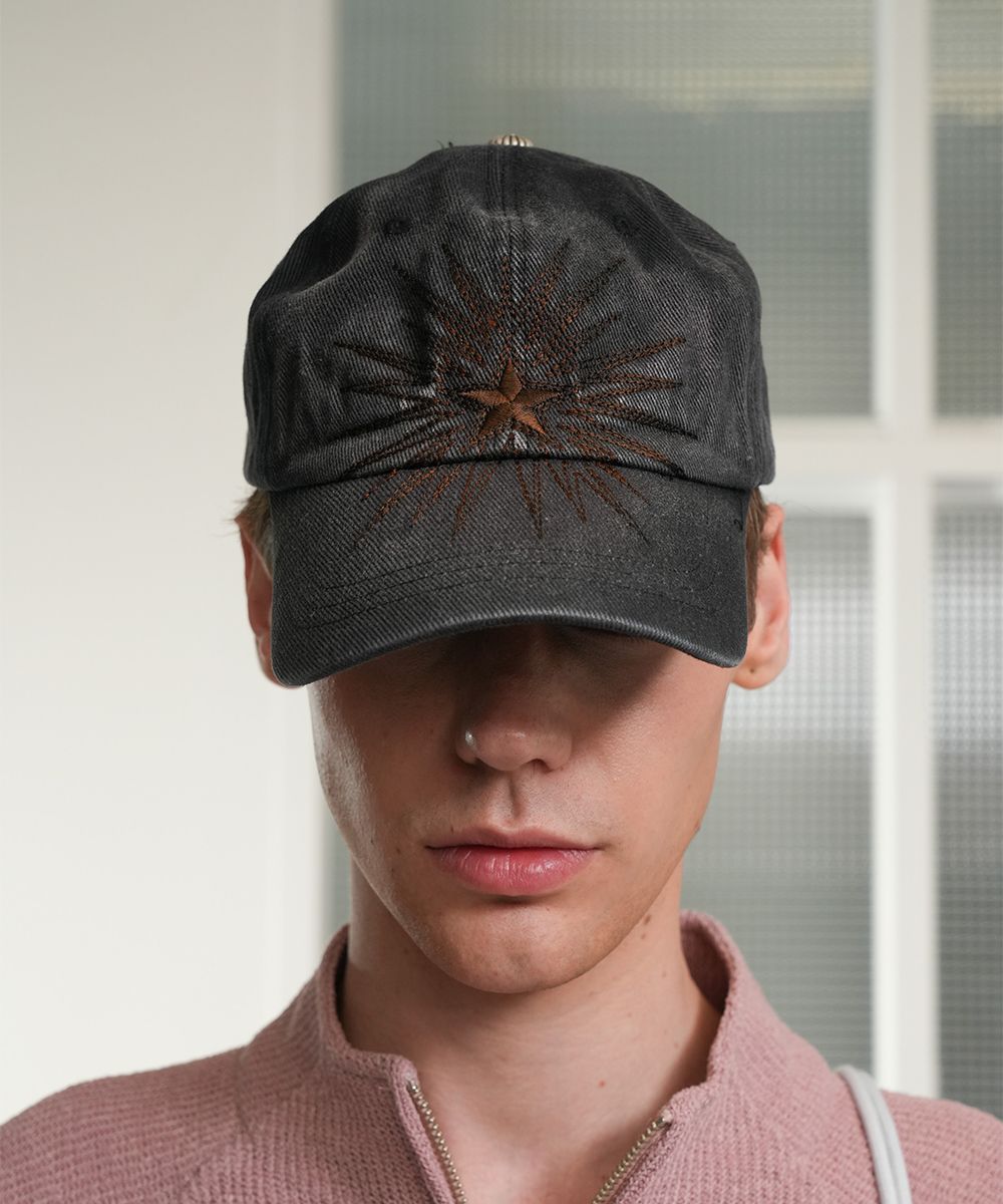 ☆送料・関税込☆GRAILZ★GLARE WASHED CAP★ MUSINSA | GRAILZ GLARE WASHED CAP [BLACK]