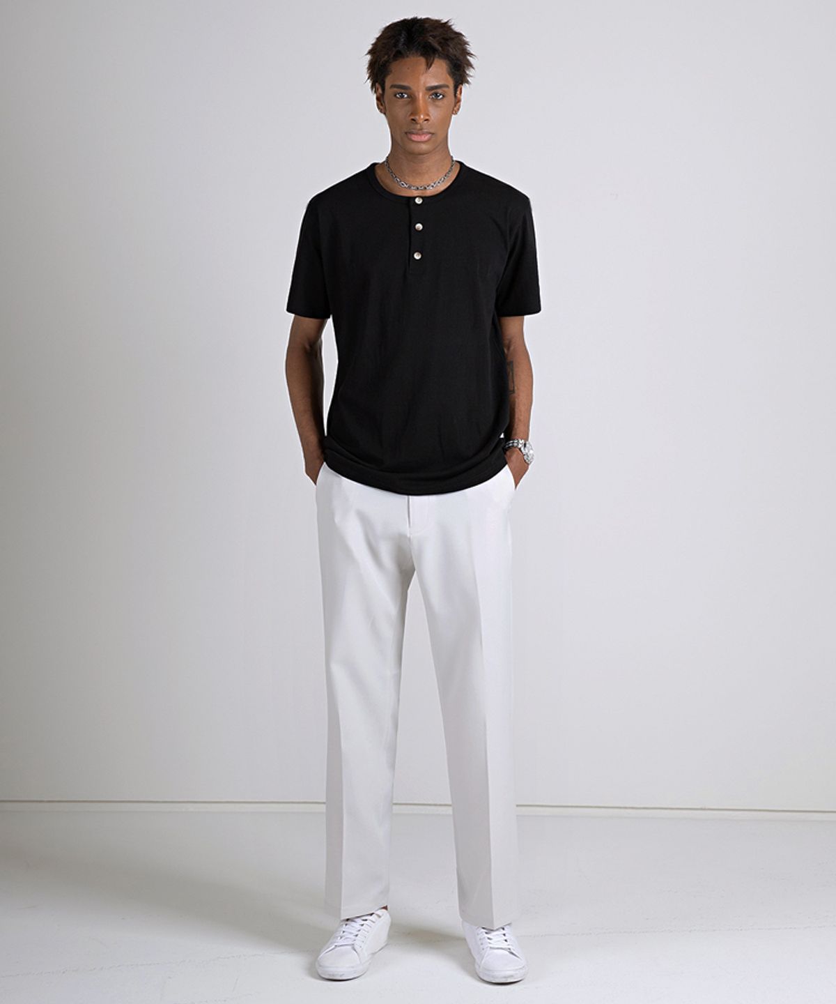 스트라이크(STRIKE) Relaxed T/R Blend Trousers (3COLOR)