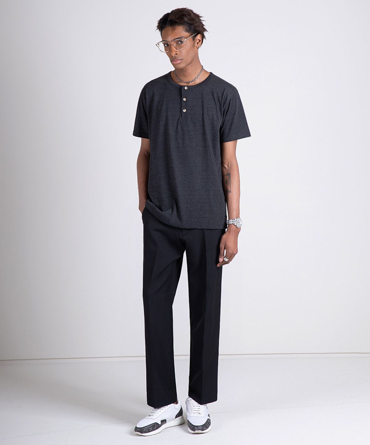 스트라이크(STRIKE) Relaxed T/R Blend Trousers (3COLOR)