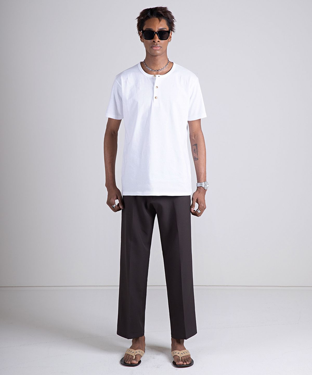 스트라이크(STRIKE) Relaxed T/R Blend Trousers (3COLOR)