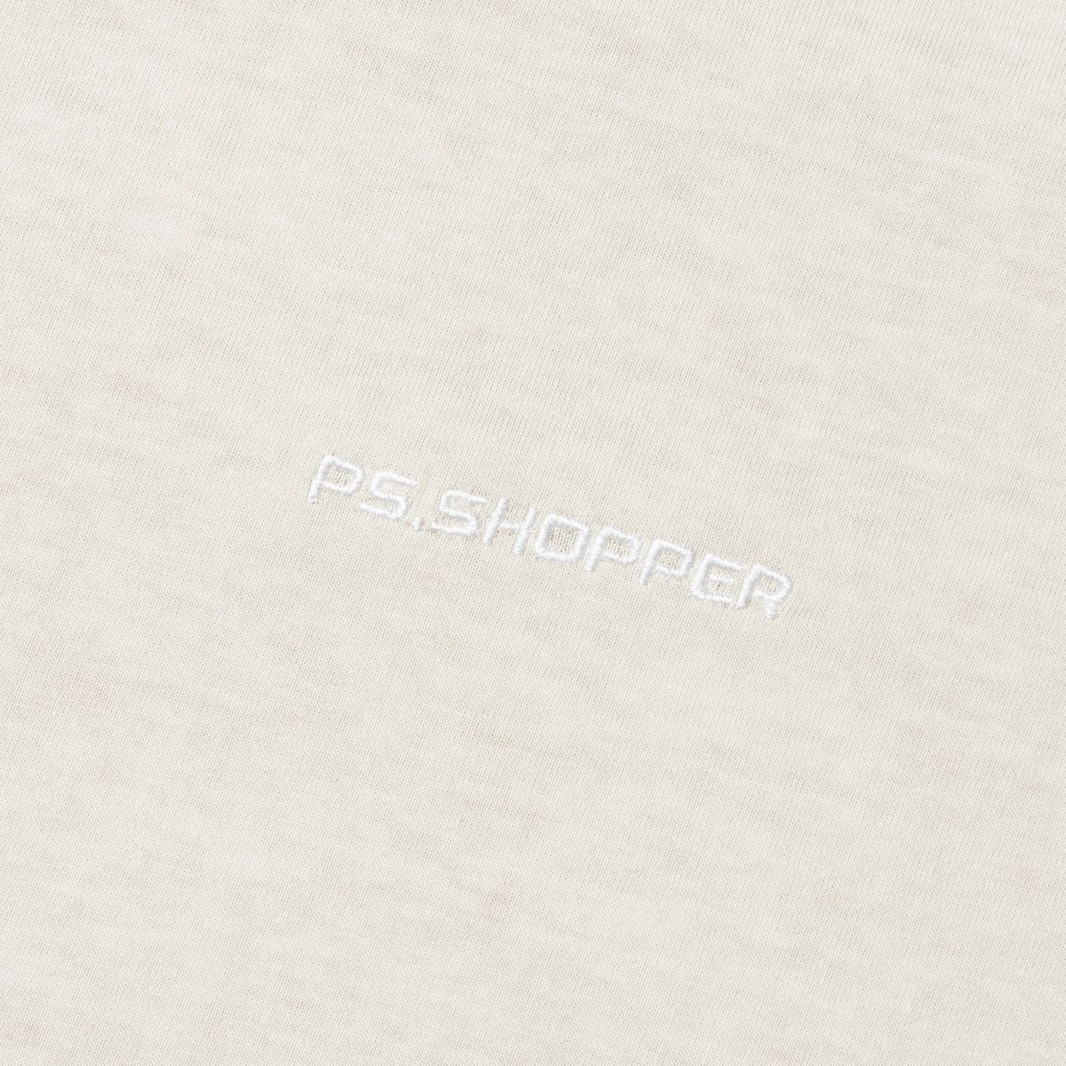 피에스쇼퍼(PSSHOPPER) 피그먼트 뒤판 절개 숏슬리브(반팔티셔츠) [크림]