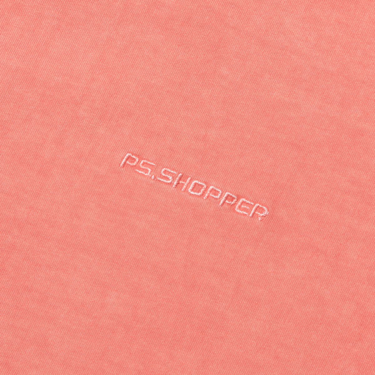 피에스쇼퍼(PSSHOPPER) 피그먼트 뒤판 절개 숏슬리브(반팔티셔츠) [오렌지]