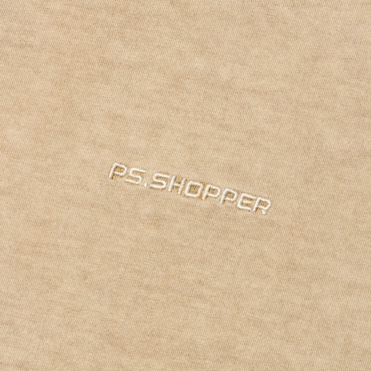 피에스쇼퍼(PSSHOPPER) 피그먼트 뒤판 절개 숏슬리브(반팔티셔츠) [카멜]