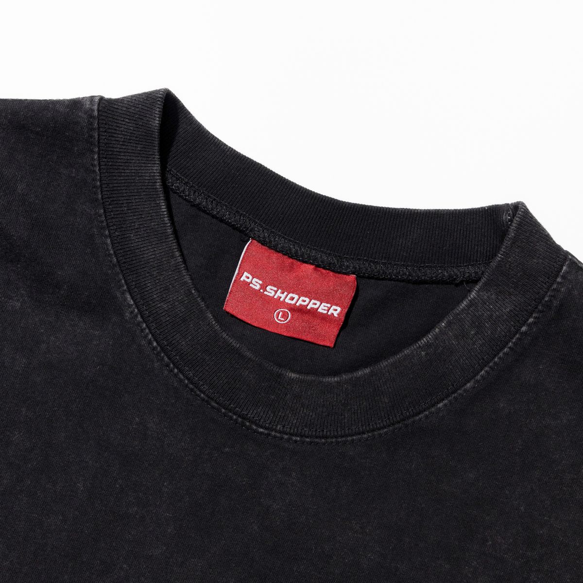 피에스쇼퍼(PSSHOPPER) 스톤워싱 고밀도 슬리브리스 [블랙]