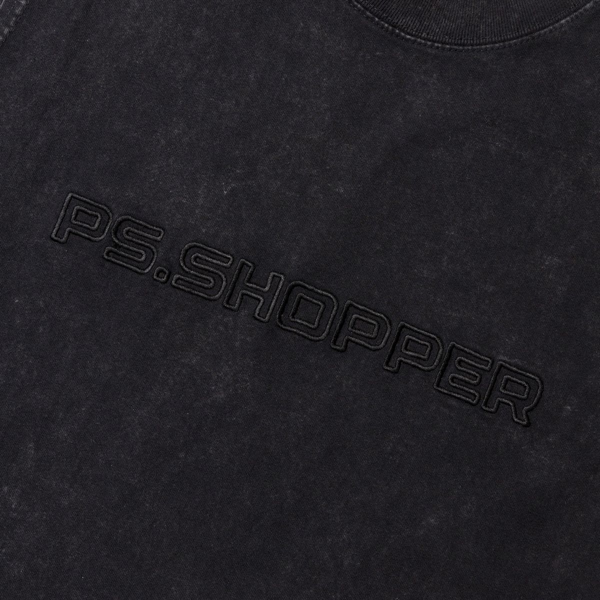 피에스쇼퍼(PSSHOPPER) 스톤워싱 고밀도 슬리브리스 [블랙]