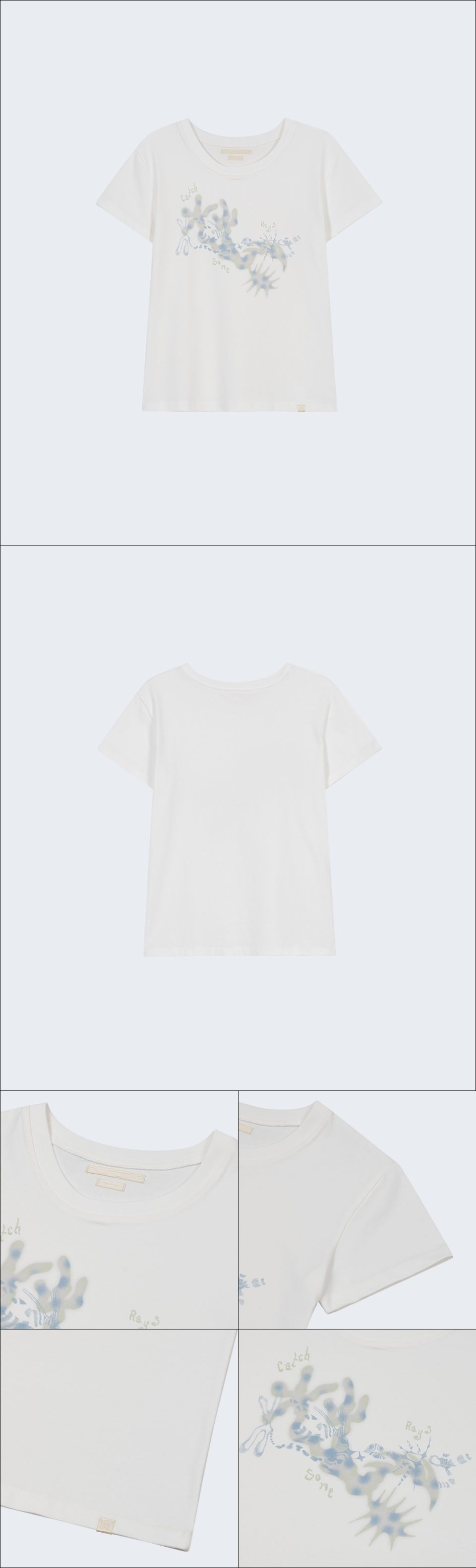 MUSINSA公式 | TYPESERVICE Cloudy Flower T-Shirt [Off White]