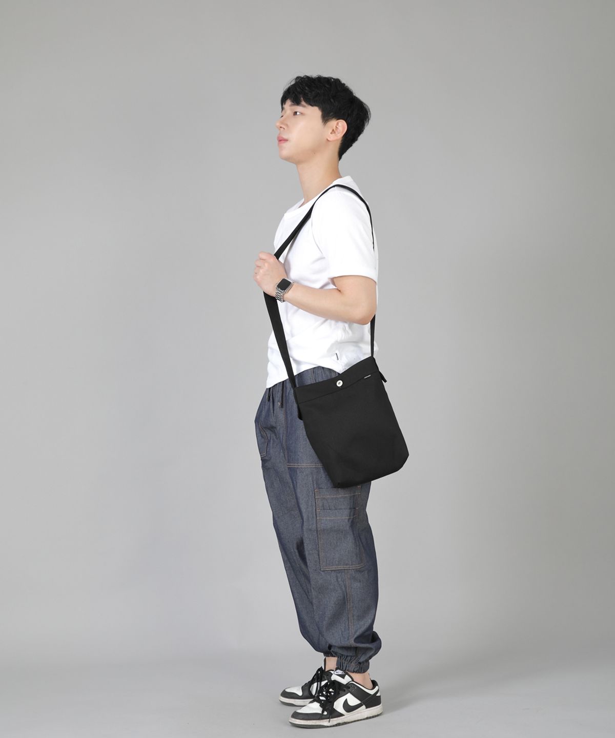 세인트크루(SAINTCREW) 미니멀 미니 크로스백 MMC-129 블랙블랙