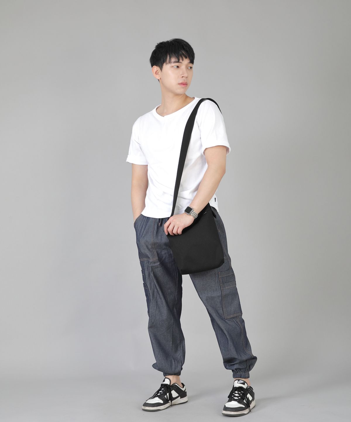 세인트크루(SAINTCREW) 미니멀 미니 크로스백 MMC-129 블랙블랙