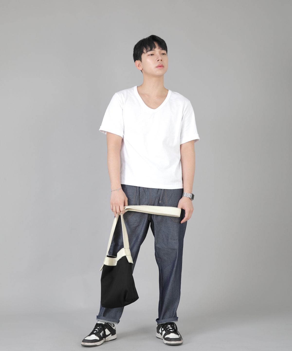 세인트크루(SAINTCREW) 미니멀 미니 크로스백 MMC-129 크림블랙