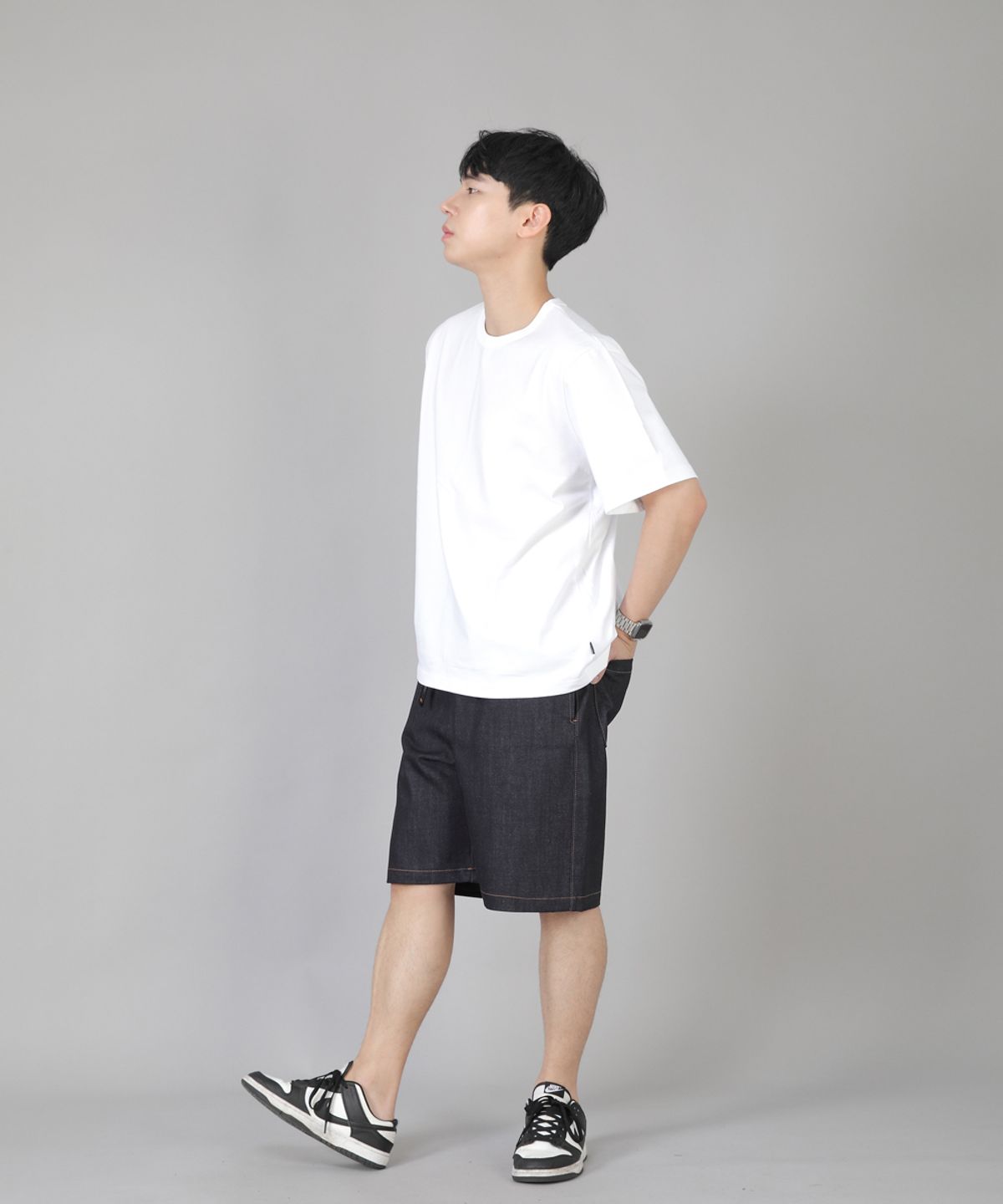 세인트크루(SAINTCREW) R넥 무지 반팔티 BRS-826 화이트