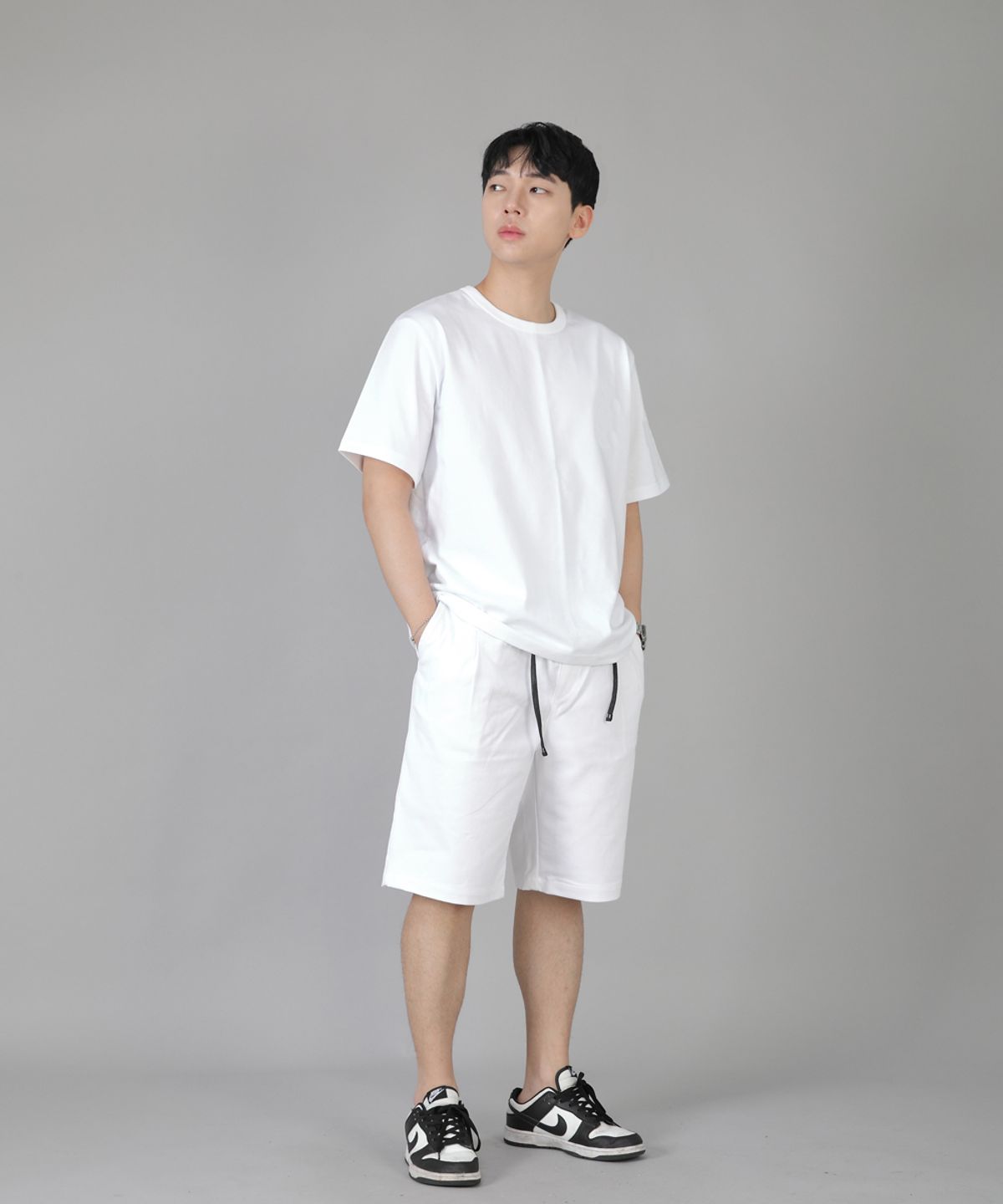 세인트크루(SAINTCREW) R넥 무지 반팔티 BRS-826 화이트
