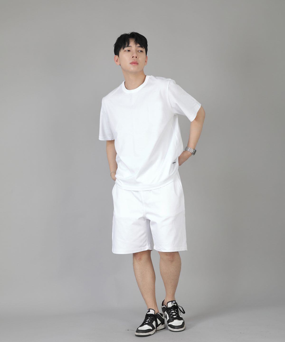 세인트크루(SAINTCREW) R넥 무지 반팔티 BRS-826 화이트