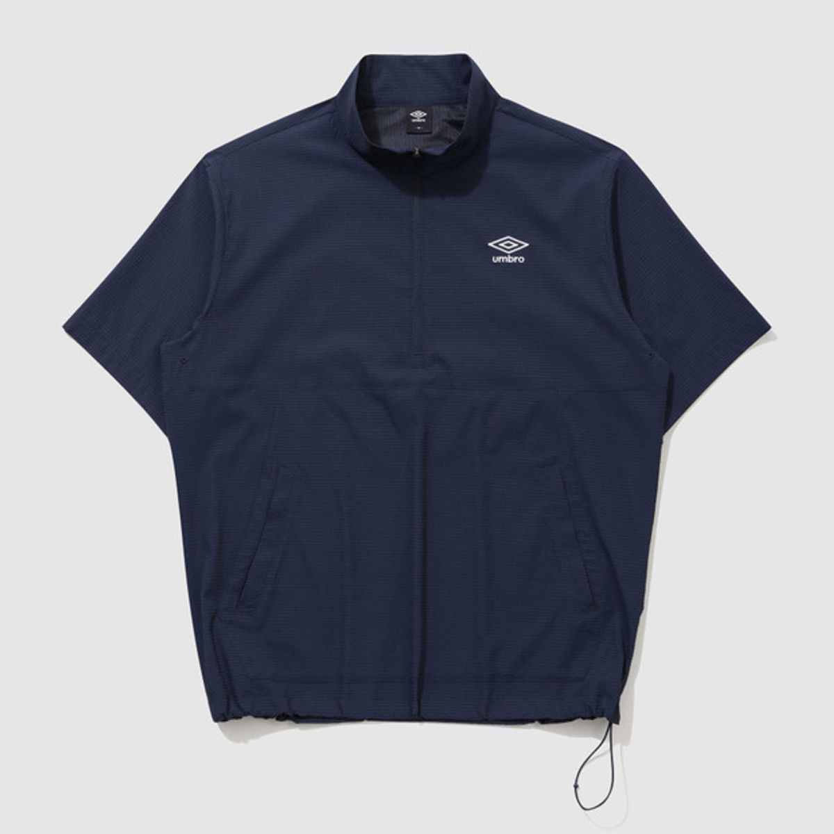 엄브로(UMBRO) 시어서커 반팔 스탠넥 아노락 네이비(UQ221CWT63)