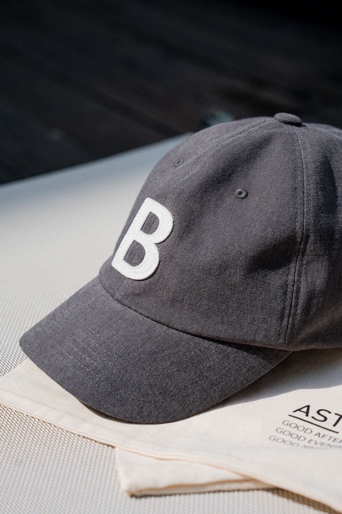 아스트레이(ASTLAY) Canvas Baseball Cap (Cloud Gray)