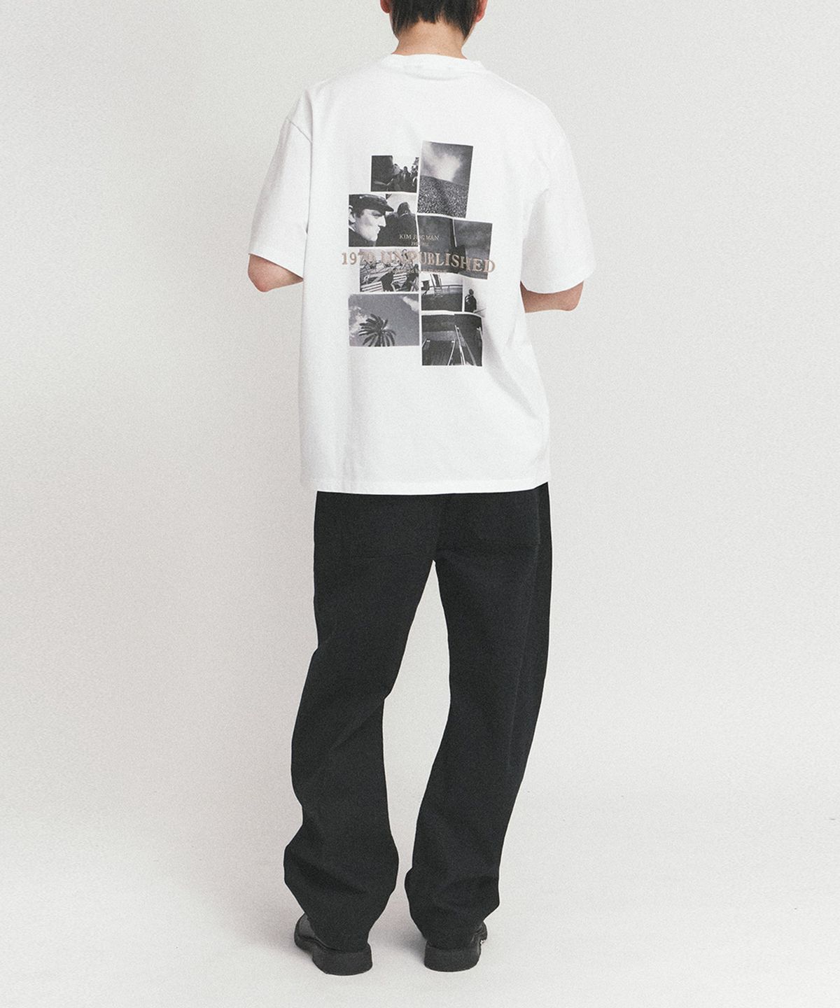 이스트로그(EASTLOGUE) MONOCHROME PHOTOGRAPH T-SHIRT_WHITE