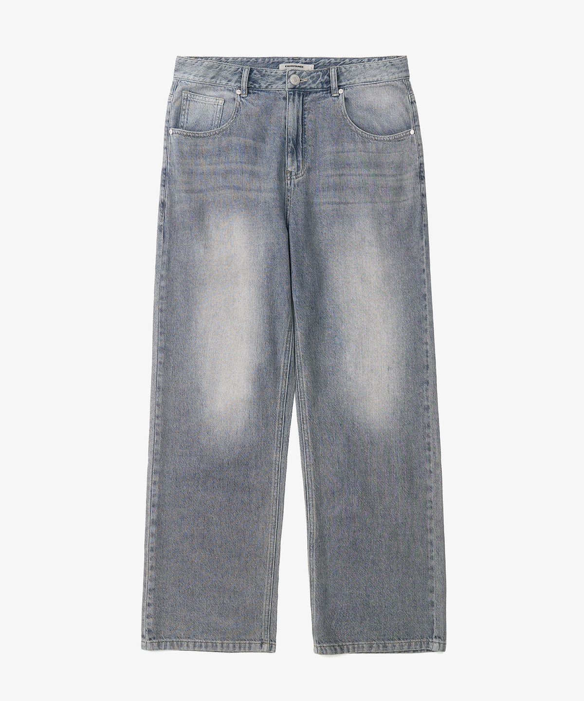 엑스컨테이너(EXCONTAINER) 섬머 라이트 워시드 데님 팬츠 (VINTAGE WASHED BLUE)
