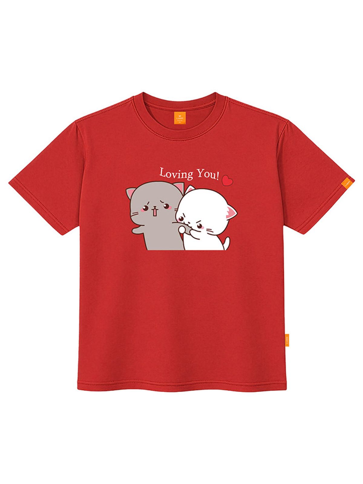 엘라모(LLAMO) 러빙유 반팔티셔츠 남녀공용 빅사이즈 S~4XL