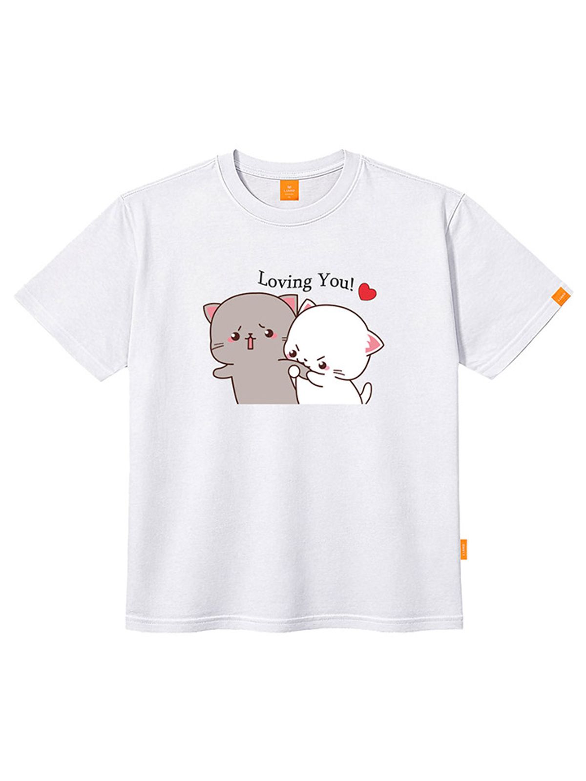 엘라모(LLAMO) 러빙유 반팔티셔츠 남녀공용 빅사이즈 S~4XL