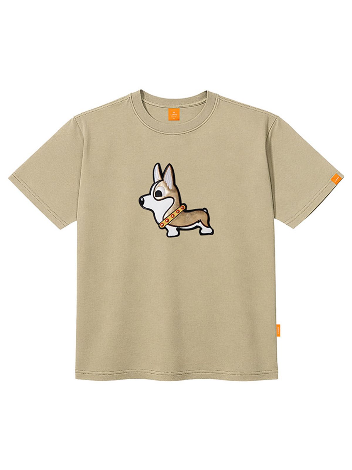 엘라모(LLAMO) 골드코기 반팔티셔츠 남녀공용 빅사이즈 S~4XL