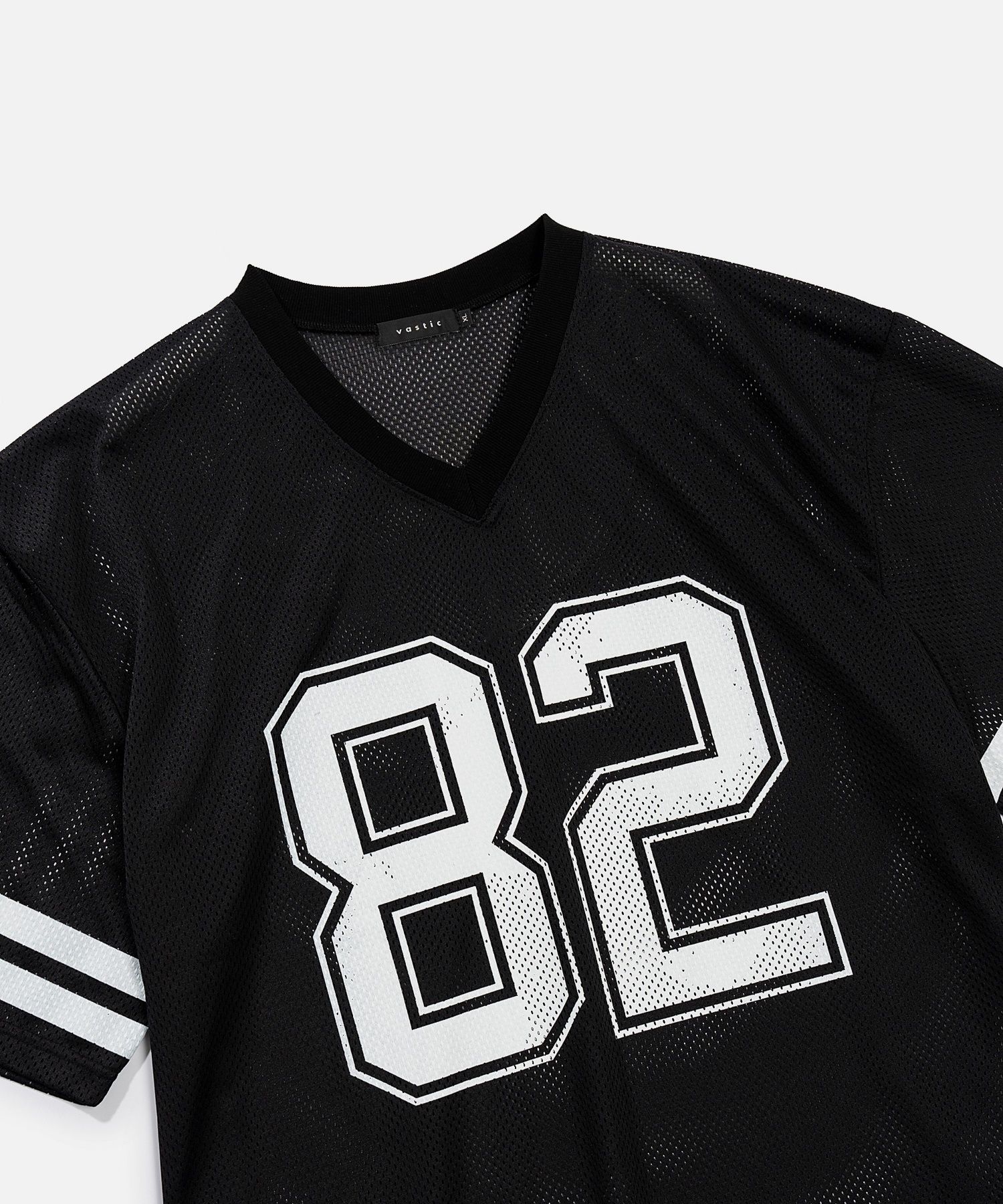MUSINSA | VASTIC Mesh Football Jersey_Black
