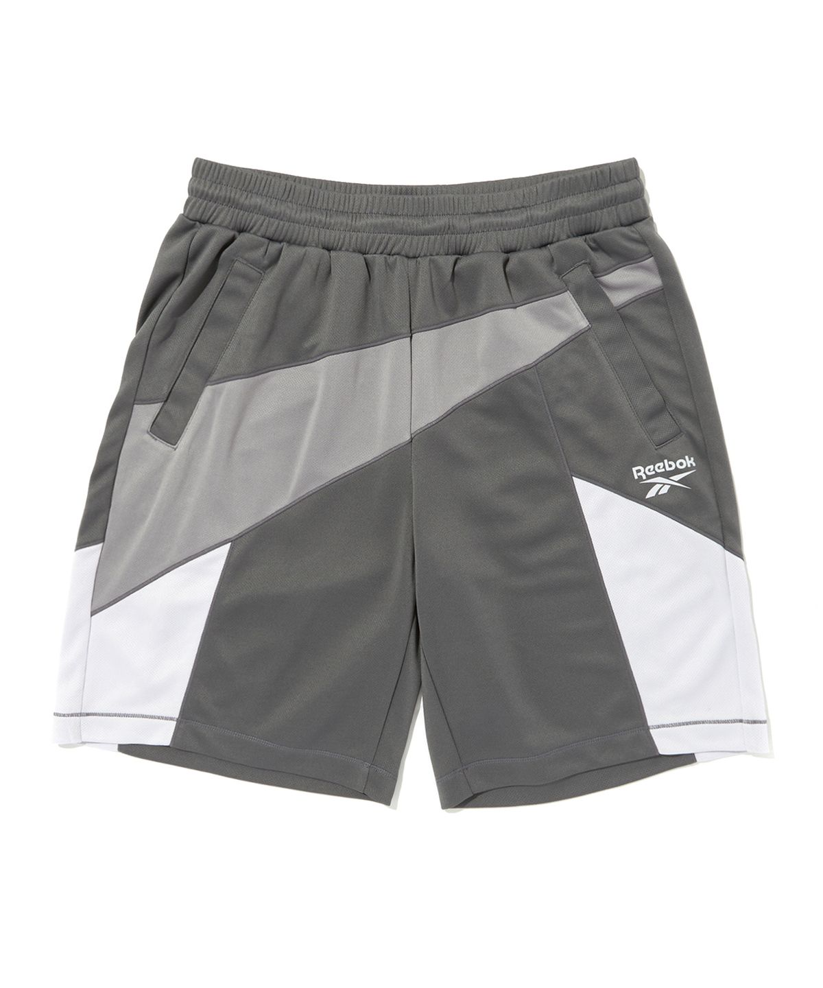 리복(REEBOK) 패널드 벡터 메쉬 쇼츠 - 그레이