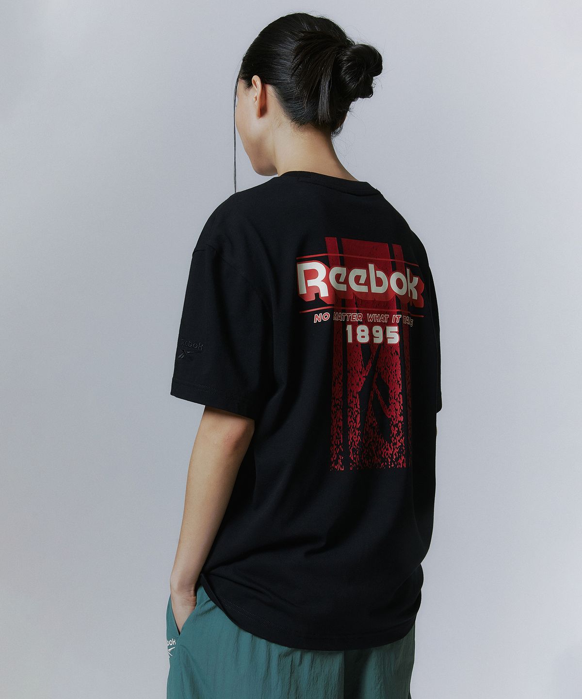 리복(REEBOK) 1895 벡터 티셔츠 - 블랙