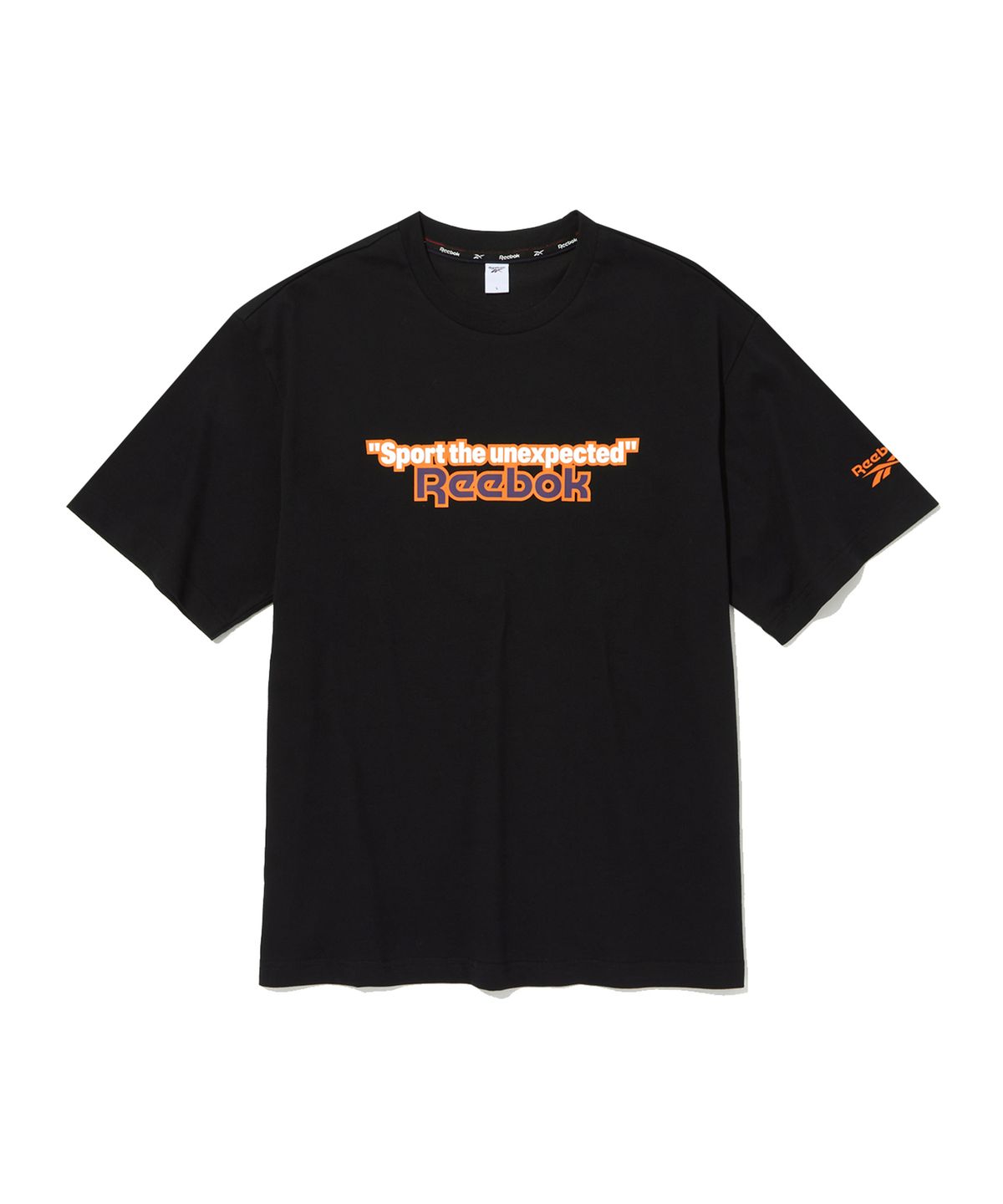 리복(REEBOK) TEAM SPORTS 그래픽 티셔츠 - 블랙