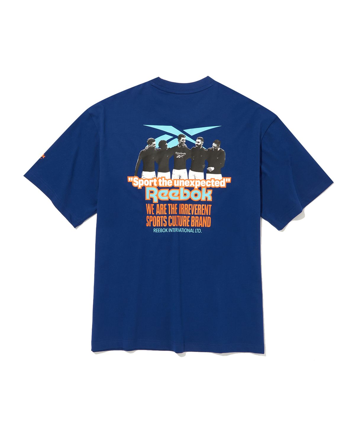 리복(REEBOK) TEAM SPORTS 그래픽 티셔츠 - 블루