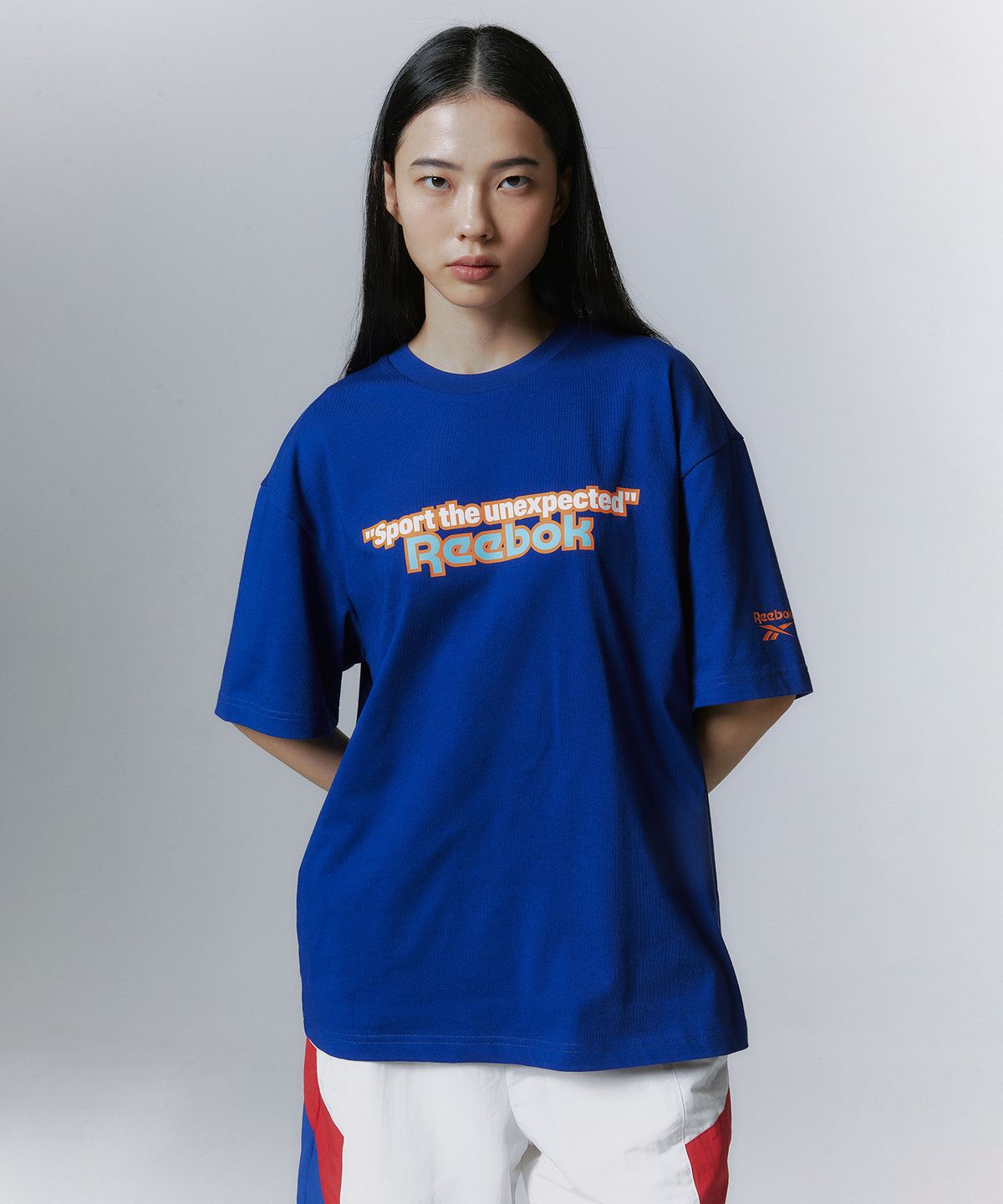 리복(REEBOK) TEAM SPORTS 그래픽 티셔츠 - 블루