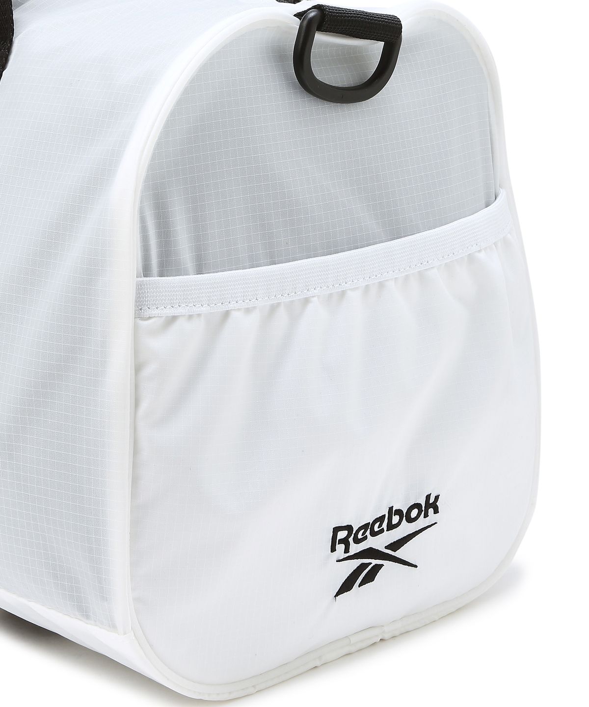 리복(REEBOK) 경량 나일론 더플백 - 화이트