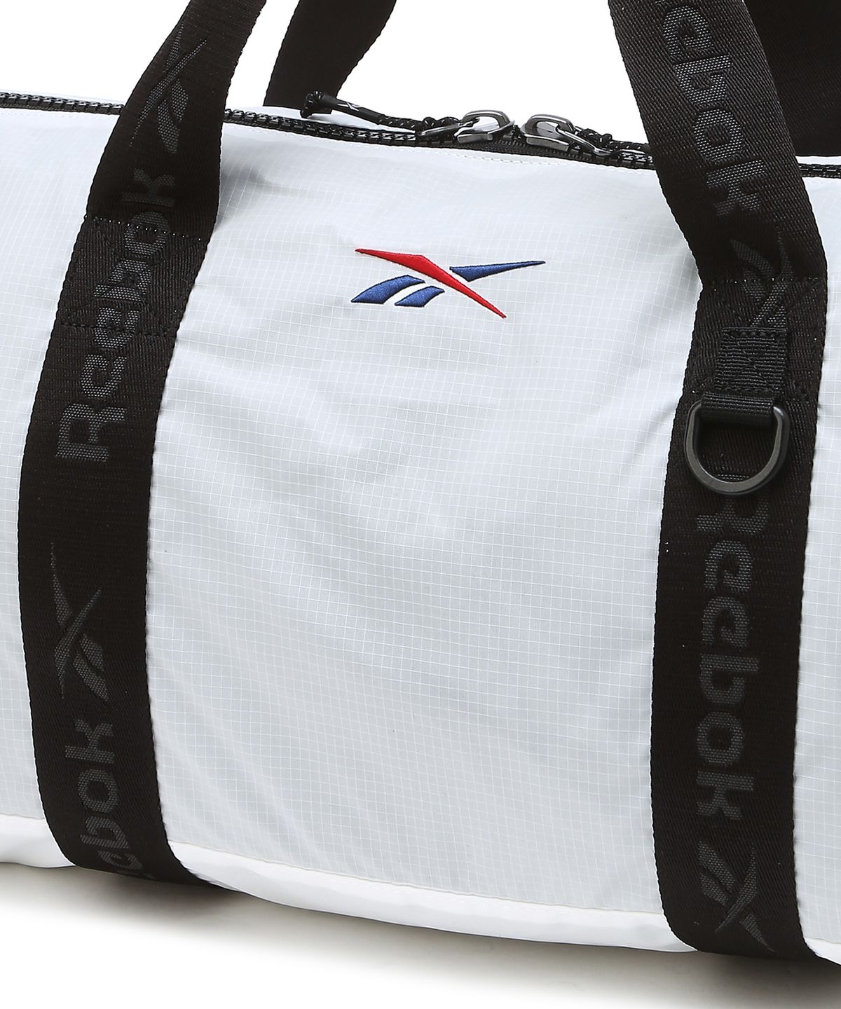 리복(REEBOK) 경량 나일론 더플백 - 화이트